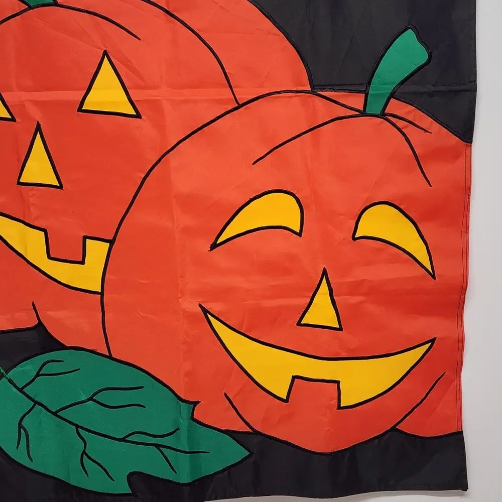 Pumpkin Jack O Lantern Halloween Double Sided Garden Yard Flag 40